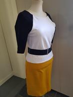 Bcbgmaxazria Bcbg maxazria jurk color block dress maat 36, Ophalen of Verzenden, Maat 36 (S), Boven de knie, Bcbgmaxazria