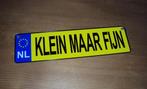 Klein maar fijn nummerplaatje, Ophalen of Verzenden, Nieuw