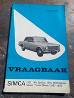 Vraagbaak SIMCA 1301 en 1501 1967 - 1975, Ophalen of Verzenden