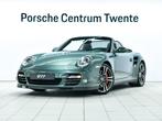 Porsche 911 Turbo Cabriolet (bj 2009, automaat), Auto's, Gebruikt, Zwart, Cabriolet, 4 stoelen