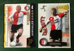 2 voetbalplaatjes Dirk Kuyt Feyenoord All Stars 03-04 04-05, Verzamelen, Sportartikelen en Voetbal, Gebruikt, Ophalen of Verzenden