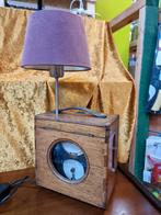 Vintage handgemaakte lamp, Huis en Inrichting, Lampen | Tafellampen, Ophalen, Zo goed als nieuw, Minder dan 50 cm