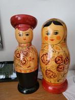Matroesjka flesenhouders man en vrouw, Verzamelen, Poppetjes en Figuurtjes, Ophalen of Verzenden, Gebruikt