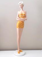 Groot beeld, Vintage bad dame in retrostijl, Verzamelen, Beelden en Beeldjes, Verzenden, Zo goed als nieuw, Mens