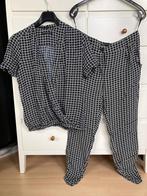 Expresso broek 36 blouse 38 als jumpsuit zwart wit als nieuw, Ophalen of Verzenden, Zo goed als nieuw, Zwart