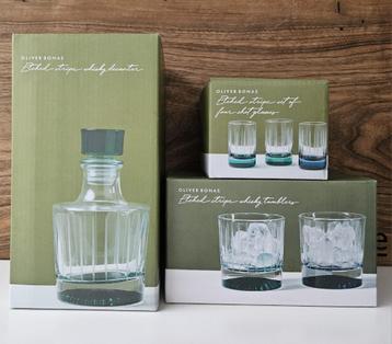 Oliver Bonas Whisky Decanter & Glazen beschikbaar voor biedingen
