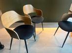 4 JYSK Hvidovre Eetkamerstoelen - Zo Goed Als Nieuw!, Huis en Inrichting, Zwart, Ophalen of Verzenden, Zo goed als nieuw, Vier