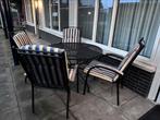 Tuinset van gecoat staal met stoelkussens, Ophalen, Zo goed als nieuw, Overige materialen