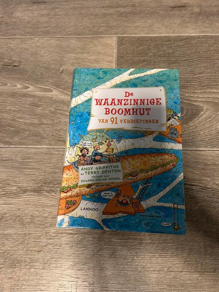 Terry Denton - De waanzinnige boomhut van 91 verdiepingen, Boeken, Kinderboeken | Jeugd | onder 10 jaar, Zo goed als nieuw, Ophalen