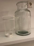 Glazen Vaas met Houder, Overige kleuren, Ophalen of Verzenden, Minder dan 50 cm, Glas