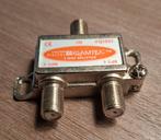 Coax 2 weg splitter. F connector., Ophalen of Verzenden, Zo goed als nieuw