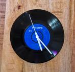Vinyl Wandklok - 17,5 cm doorsnede, Ophalen of Verzenden, Gebruikt, Analoog, Wandklok