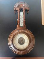 Antieke houten Jugendstil weerstation barometer, Antiek en Kunst, Ophalen