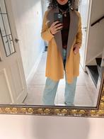 EDGAR VOS OKER GEEL / GRIJS VINTAGE JAREN 90 VEST BLAZER M, Kleding | Dames, Geel, Ophalen of Verzenden, Zo goed als nieuw, Jasje