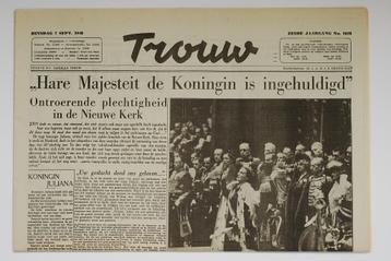 7 september 1948 - Trouw inhuldiging Juliana | Heruitgave beschikbaar voor biedingen