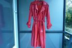 Felrode lak trenchcoat, maat 6XL. ZGAN 45 euro, Verzenden, Zo goed als nieuw, Maat 46/48 (XL) of groter, Rood