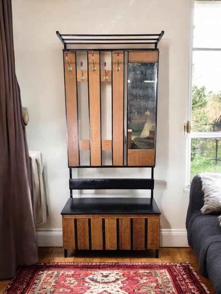 vintage hoge staande kapstok / vloerkapstok, Huis en Inrichting, Woonaccessoires | Kapstokken, Gebruikt, Staande kapstok, 150 tot 200 cm