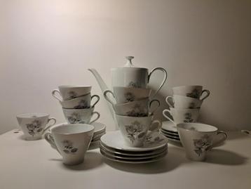 Vintage servies Kronester Bavaria Black Rose beschikbaar voor biedingen