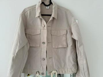 Beige Denim Jasje H&M Maat 34 beschikbaar voor biedingen
