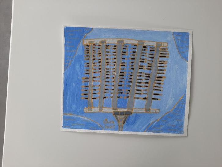 Schilderij schietboom 25, Antiek en Kunst, Kunst | Schilderijen | Modern, Ophalen of Verzenden