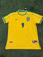 Brazilië Retro Shirt Ronaldo #9 - Nike - Maat L, Maat 52/54 (L), Verzenden, Geel, Nieuw