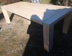 Tafel / eettafel 242cm x 100cm massief eikenhout zeer zwaar, Ophalen, Eikenhout, 200 cm of meer, 50 tot 100 cm