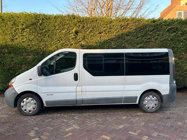 Renault Trafic 2.0 16V Combi 1200 L2 9PERS 2006 Wit, Auto's, Renault, Particulier, Trafic, Airbags, Airconditioning, Centrale vergrendeling