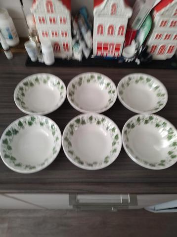 Churchill Green Leaf Kommetjes - 6 stuks beschikbaar voor biedingen