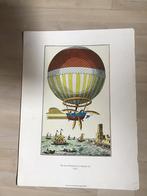 Oude Platen met luchtballonnen, Antiek en Kunst, Ophalen of Verzenden
