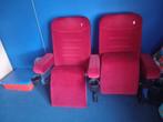 Bioscoop stoelen, Huis en Inrichting, Stoelen, Ophalen, Gebruikt, Twee, Stof
