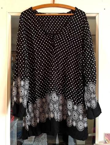 Super mooie luchtige tuniek met motieven maat 44 nu 19,99€ beschikbaar voor biedingen
