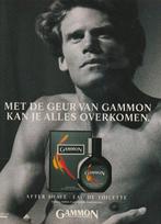 Retro reclame 1990 Gammon parfum & after shave jaren 90, Verzenden, Overige typen
