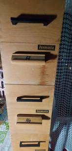 Vintage kaartenbak Oude houten dozen, Ophalen of Verzenden, Gebruikt