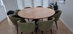 Ronde Eiken Eettafel 170 cm, Huis en Inrichting, Tafels | Eettafels, Ophalen of Verzenden, Zo goed als nieuw, Rond, 100 tot 150 cm