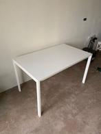 Witte tafel 125x75cm, Huis en Inrichting, Tafels | Eettafels, Ophalen, Overige materialen, 50 tot 100 cm, 100 tot 150 cm