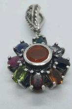 Zilveren Hanger met Edelstenen, Ophalen of Verzenden, Zo goed als nieuw, Met edelsteen, Zilver