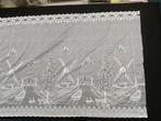 Vitrage val, 60 cm hoog, 35.00 meter., Ophalen of Verzenden, Nieuw, Wit