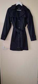Donker blauwe Trenchcoat  mt 38, Kleding | Dames, Ophalen, Zo goed als nieuw, Maat 38/40 (M), Blauw