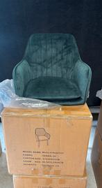 Melly Eetkamerstoel - Groen Velvet - prijs per 4 stuks, Overige kleuren, Nieuw, Ophalen of Verzenden, Metaal