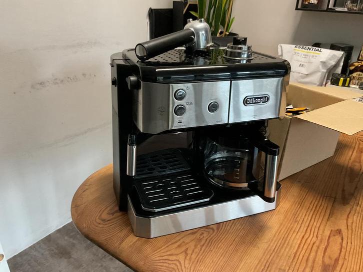 Delonghi duo koffie machine BCO 421 S, Witgoed en Apparatuur, Koffiezetapparaten, Gebruikt, Gemalen koffie, Koffiepads en cups