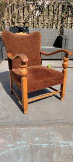 Mooie Vintage Fauteuil, Ophalen, Hout, Gebruikt, Bruin