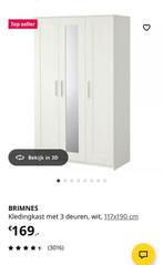 Kledingkast ikea Brimnes, Huis en Inrichting, Kasten | Kledingkasten, Ophalen, 100 tot 150 cm, Met hangruimte, Zo goed als nieuw