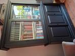 Mooie zwarte houten buffet kast, Huis en Inrichting, Kasten | Buffetkasten, Ophalen, Gebruikt, 25 tot 50 cm, 200 cm of meer