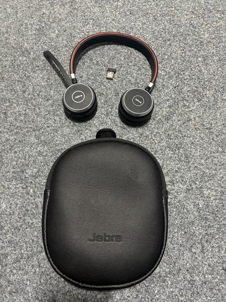 Jabra Evolve 65 MS Stereo - Zo Goed Als Nieuw!, Audio, Tv en Foto, Koptelefoons, Zo goed als nieuw, Op oor (supra aural), Overige merken