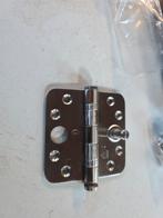 Veiligheidsscharnieren 89x89 RVS - Nieuw in voorraad, Ophalen of Verzenden, Nieuw, Rvs, Scharnier