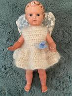 Vintage Schildpad Popje 27 cn met antieke Vleugels, Verzamelen, Poppen, Gebruikt, Overige typen, Ophalen of Verzenden, X