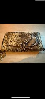 Slangenleren lou lou portefeuille, Gebruikt, Bruin, Leer, Ophalen