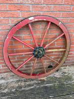 Antiek karrewiel 83cm, Tuin en Terras, Ophalen, Gebruikt