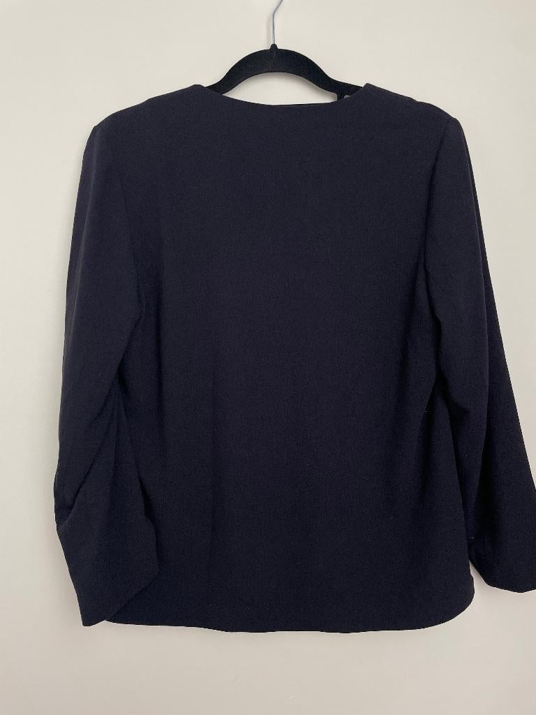 COS donkerblauwe kantoor blazer kraagloos maat 38, Maat 38/40 (M), COS, The Cos Company B.V., Blauw