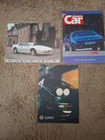 Autofolder + leaflet + test Lotus Esprit, Verzenden, Zo goed als nieuw, Overige merken